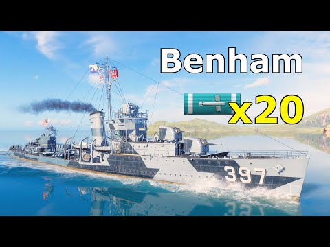 World of WarShips Benham - 3 Kills 259K Damage