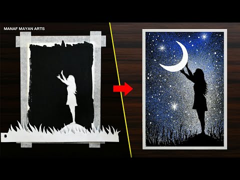 Simple Toothbrush Painting for Beginners with Water Color | Step by Step #223