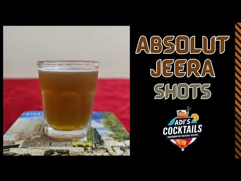Absolut Jeera Shots | Jeera Vodka Shots Recipe | Adi's Cocktails