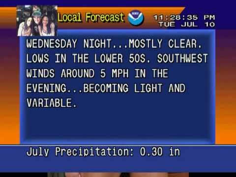 Weatherstar 4000 Emulator: Bennington VT, 7/10/2012