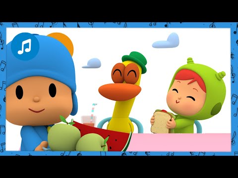 🍍🍽🎶 CANCIONES INFANTILES de POCOYÓ - Viene a merendar | Caricaturas y dibujos animados
