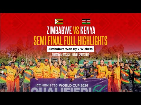 Zimbabwe vs Kenya Full Highlights | Dominant 7-Wicket Win | T20 World Cup 2026 Qualifier