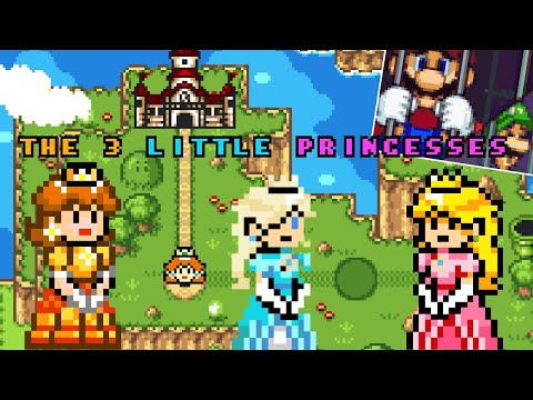 The 3 Little Princesses (Demo) (2021) / Complete Playthrough / Story-driven SMW ROM Hack