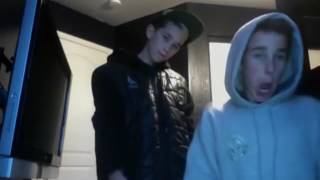 Brandon Rowland and Hunter Rowland fighting