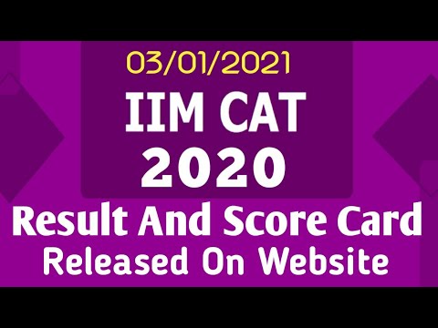 IIM CAT 2020 RESULT LIVE || HOW TO CHECK IIM CAT 2020 RESULT || IIM CAT CUT OFF 2020 |iimcat result