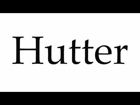 How to Pronounce Hutter