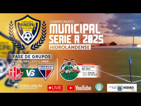 AMERICA DA ILHA X FORTALEZA DO IRAJÁ - CAMPEONATO HIDROLANDENSE SERIE A 2025 GRUPO D