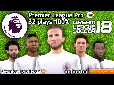 Premier League TOP 32 players profile.dat download now in dream League Soccer 2018