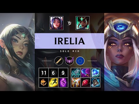 Irelia Mid vs Karma: Triple Kill, Legendary - EUW Master Patch 14.22