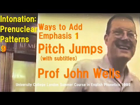 Prof John Wells_Intonation: Prenuclear Patterns_9_Ways to Add Emphasis_1_Pitch Jumps_UCL Summer 1995