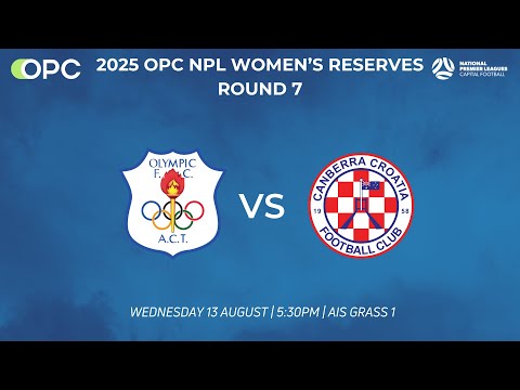 Capital Football OPC NPL Women's Reserves Round 21 - Canberra Olympic FC vs Canberra Croatia FC