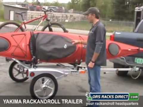 Yakima RACKandROLL Trailer Bike, Luggage, Canoe, Kayak Trailer Review Video by ORS Racks Direct