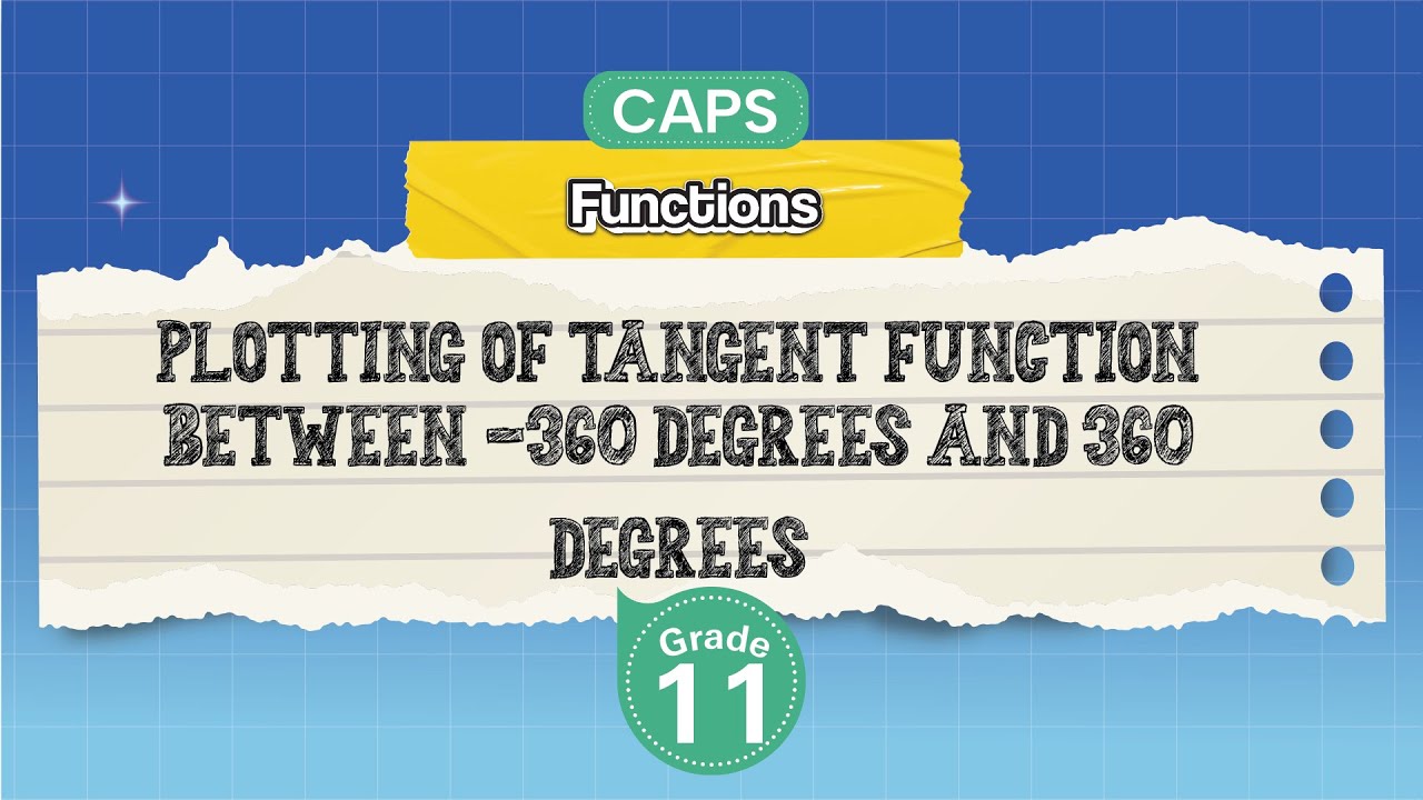 [GRADE 11] Plotting of Tangent Function Between -360 Degrees and 360 Degrees