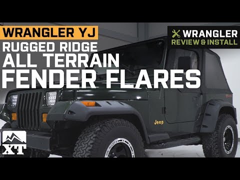 Jeep Wrangler YJ Rugged Ridge All Terrain Fender Flares (1987-1995) Review & Install