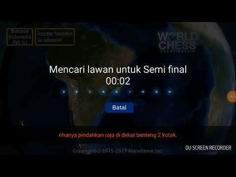 WORLD CHESS CHAMPIONSHIP INDONESIA (WHITE) VS TURKEY (BLACK)