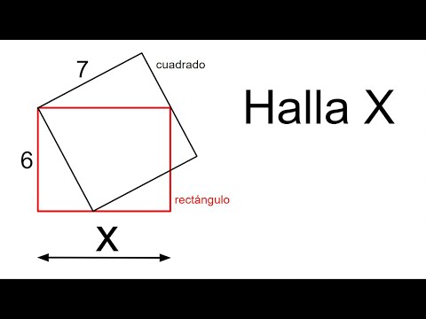 HALLA EL LADO DESCONOCIDO DEL RECTÁNGULO, DADO EL LADO DEL CUADRADO. Reto de Geometría