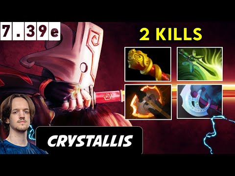 Crystallis Juggernaut 2 Kills Safelane - Dota 2 Pro player Full Gameplay