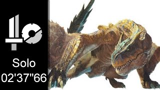 【MHWI】ティガレックス討伐 片手剣 ソロ  02'37"66 /Tigrex SnS Solo【アイスボーン】