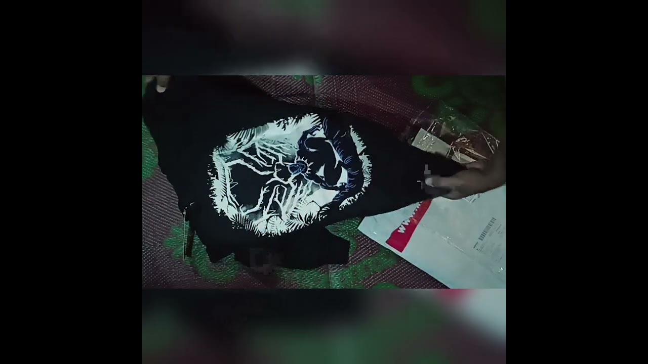 Black Panther Hoodie Unboxing || Redwolf Hoodie || Glow In The Dark || Marvel Character.