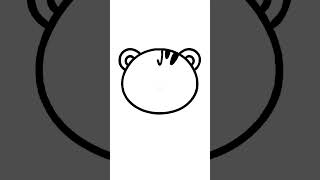 How to Draw a Cute Happy Tiger Face 🐯