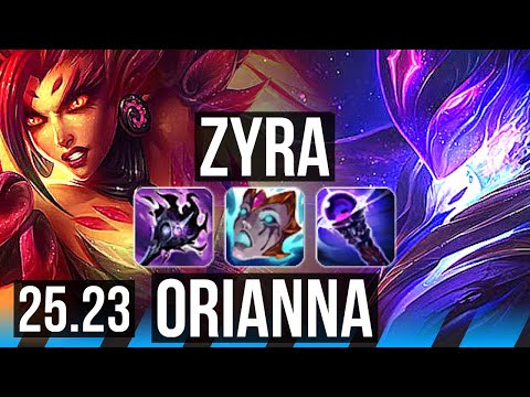 ZYRA vs ORIANNA (MID) | EUW Master | 25.23