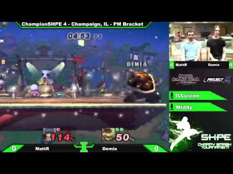[ChampionSHPE 4] Matt R (Marth, C. Falcon) vs. Demia (Bowser) Project M Bracket