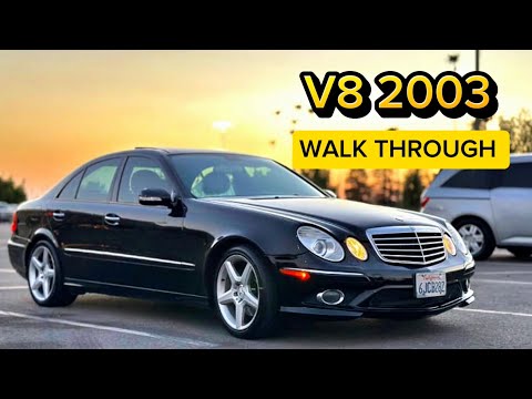 Gorgeous V8 2003 Mercedes E500 DETAIL RESULTS and walkthrough
