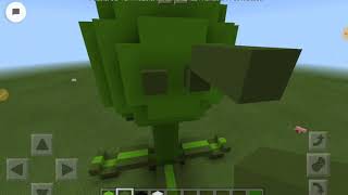 How to build a Peashooter in Minecraft