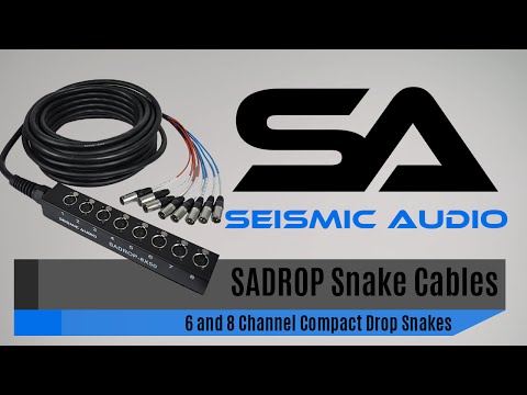 Seismic Audio 6 Channel Drop Snake Cable - 30 Foot Pro Audio Sub Snake imagen 4