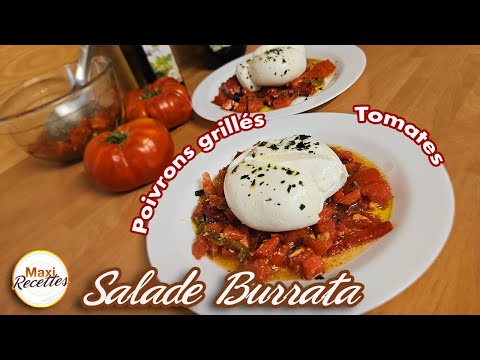 Burrata Salad with Grilled Peppers