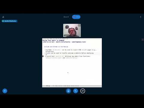 EmacsConf 2020 - 15 - Moving from Jekyll to OrgMode, an experience report - Adolfo Villafiorita