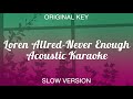 Loren Allred - Never Enough (Karaoke Acoustic Guitar)