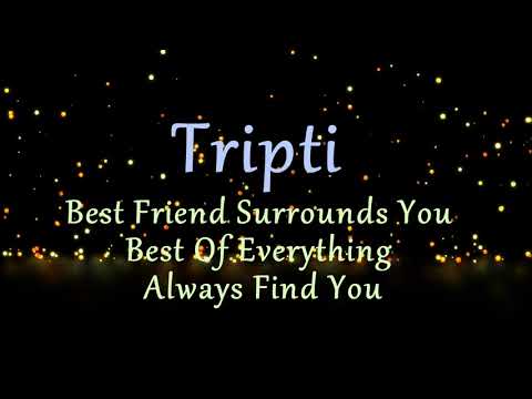 Tripti Birthday Name meaning