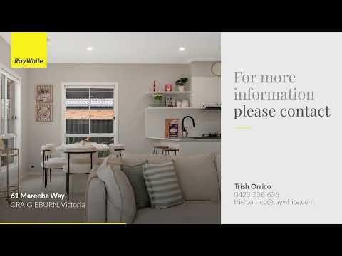 61 Mareeba Way, Craigieburn, VIC 3064, 3 ਕਮਰੇ, 2 ਬਾਥਰੂਮ, House