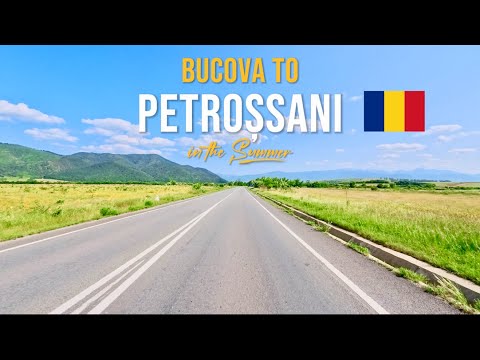 Scenic Drive in Romania 🇹🇩 From Bucova to Petroșani via Mountain Roads and Green Valleys – June 2025