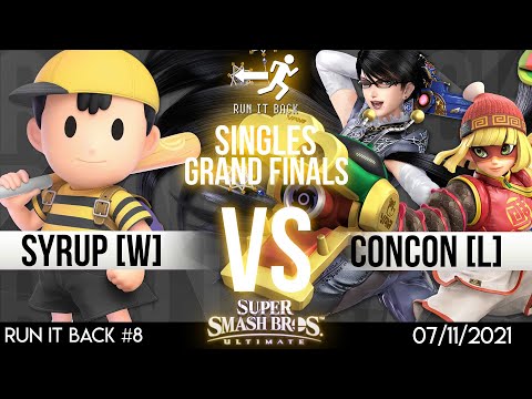 Run It Back #8 - SSBU - Armada | Syrup [W](Ness) vs. JTC | ConCon [L](Min-Min, Bayonetta) - Grands