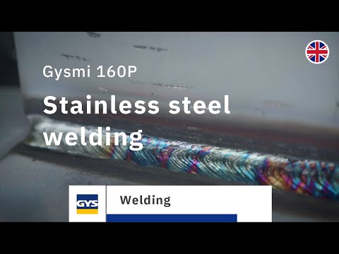 Stick welding (MMA) stainless steel with the Gysmi 160P
