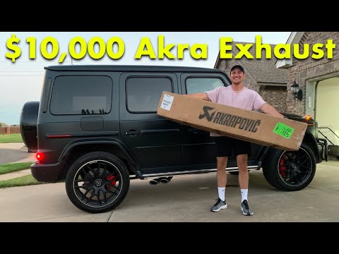 Installing a $10,000 Akrapovič Titanium Exhaust onto a G63 AMG! Its Mean!