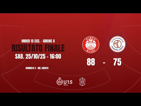 Highlights Olimpia Milano - Aurora Desio U15 Eccellenza 