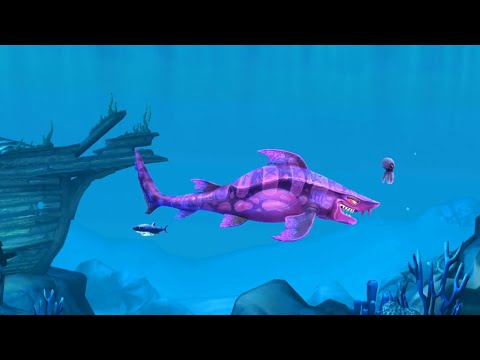 Hungry shark world:gameplay dark magic shark(at the Arabian Sea)