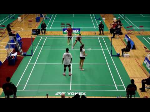 Badminton 2017 JR PAN AM Toronto GRP-A-MATCH-1 CAN-PER XD (HoShue/Yang vs Deza/Regal)