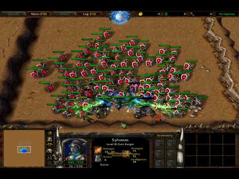 200 Footman Fully Upgrade vs 7 Sylvanas (Hero With Skills) 1080p