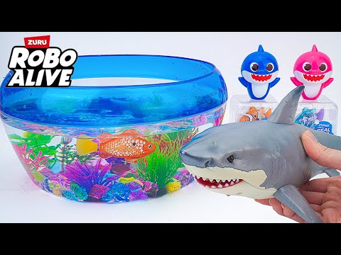 🐰toy asmr🐰 ZURU Robo Alive Robotic Great White Shark Series 1 Toys ASMR 🦈 No talking