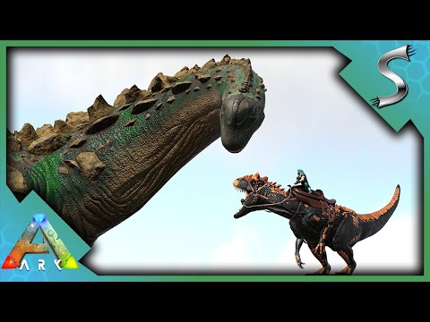 MY NEW ALLOSAURUS HELPS ME CLEAR THE LAND! - Modded ARK The Hunted [E27]