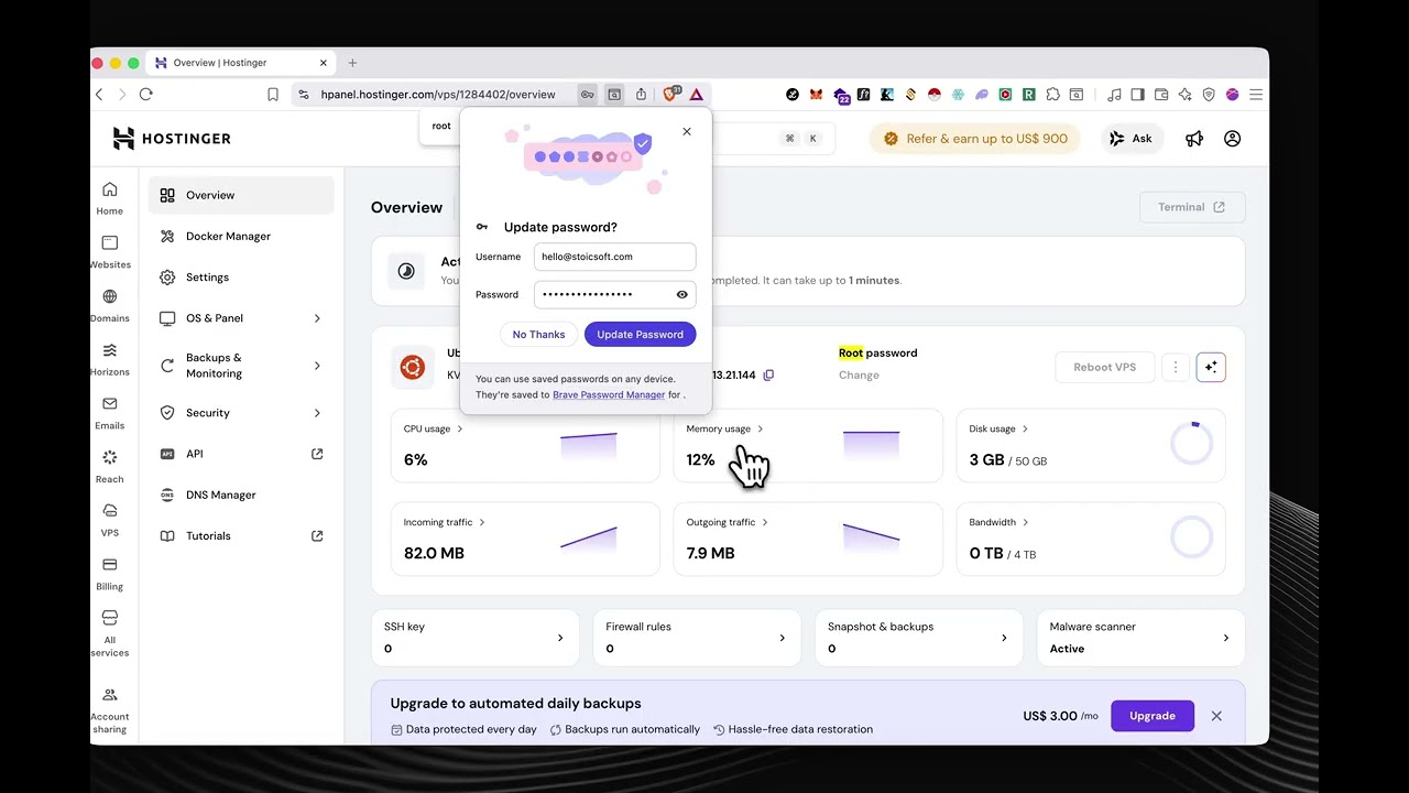 Connect to your server using password in 30 seconds