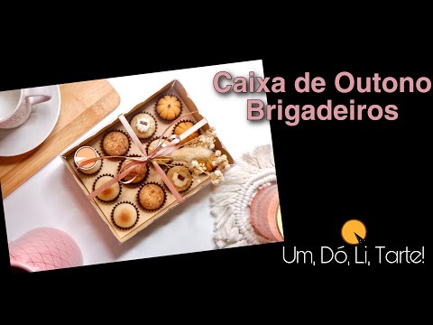 ASMR Portugal: Provando a Caixa de Outono de Brigadeiros da UM, DÓ, LI, TARTE!