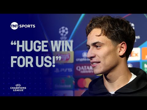 Kenan Yildiz reacts after Juventus' HUGE result against Man City 😃 #UCL