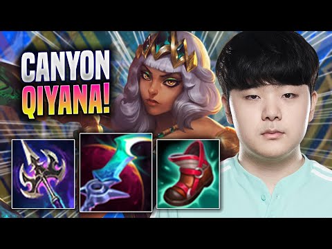 CANYON IS SO CLEAN WITH QIYANA! - DK Canyon Plays Qiyana JUNGLE vs Graves! | Season 2022