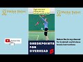 How to hit a tennis overhead in easy to follow steps #tennis #tennistechnique #tennis #shorts