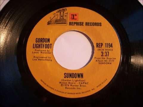 Sundown , Gordon Lightfoot , 1974 Vinyl 45 RPM